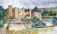 CW-55-A6 - Leeds Castle Card front 10.3 x 14.5cm approx.