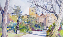 Holland Park watercolour