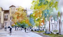 Torrington Square Sketch from London 3 series